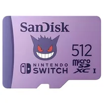 Memória Sandisk Nintendo Switch 512 GB 100 MB/s SDSQXAO-512G-GN6ZK