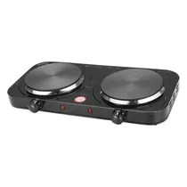 Fogao Eletrico Smartfy FG04B 2BOCA c/Chapa 2000W 110V Black