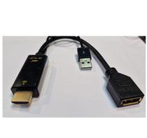 Cable Adaptador HDMI(M) / Displayport(H) USB 2.0