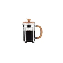 Cafetera Prensa Francesa 800ML Tapa Madera