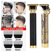 Maquina Cortar Cabelo T9 Eletrica Recarregavel USB Profissional Aparador Pelos Barba Homens Pratico