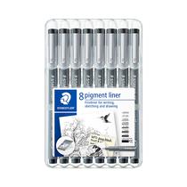 Boligrafo Rotulador Staedtler Fineliner Pigment Liner 308 SB8 8 Unidades