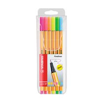 Boligrafo Stabilo POINT88 Neon Estuche X6