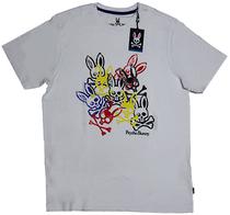 Outlet Camiseta Psycho Bunny B6U893 Masculina - Branca