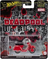 Carrinho Deadpool Scooter Hot Wheels Premium Mattel - JBL70