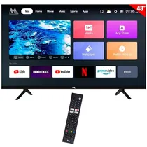 Smart TV LED 43" Mtek MY43FSPF Full HD Android TV Wi-Fi com Conversor Digital