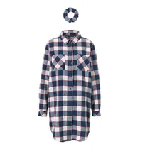 Camisón Femenino Tchibo Nachthemd Flanell Mangas Largas