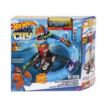 Pista de Juego Mattel Hot Wheels City Wreck & Ride Gorilla Attack HDR30