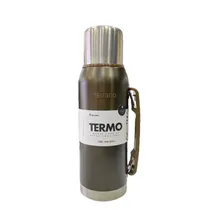 Garrafa Térmica Terrano Premium AC402021487 de 1L - Metal Castanho