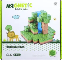 Cubos Magnéticos de Construção Magnetic Chuang Huang - CH1274 (64 Pçs)