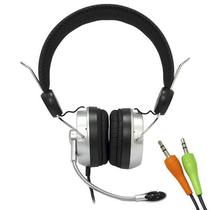 Headphone 260PC c/ Mic Preto/Prata Roadstar