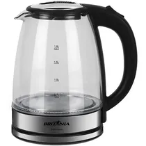Jarra Elétrica Britânia BCH11 Glass 1.500 Watts 1.8 Litros 220V ~ 50/60 HZ - Preta/Prata