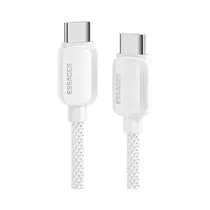 Cable Essager WL02 USB-C A USB-C 1M Blanco