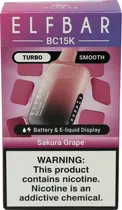 Vape Descartável Elf Bar BC15K Sakura Grape - 15000 Puff