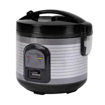Panela Elétrica para Arroz Smartfy PE01G - 400W - 1L - 110V 60HZ - Preto e Cinza
