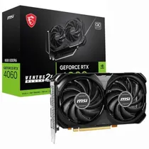 Placa de Vídeo 8GB RTX4060 MSI Ventus 2X Oc Black 912-V516-0