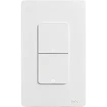 Interruptor de Luz Inteligente Moes WS-B-US2 Wifi + RF 2 Botões - Branco