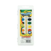 Pintura de Acuarela Crayola Washable Watercolor 53-0555 16 Unidades