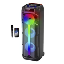Speaker Ecopower EP-1971 8" 2X/ 6000W/ Buetooth/ USB/ Aux/ FM/ Microfone