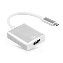 Adaptador Conversor VT Tipo-C para HDTV (HDMI) HD - Prata/Branco