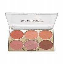 Paleta de Blush Miss Rose 7004-017N2 6 Colores