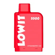 Strawberry Ice Red - Elf Bar - Lowit - 5500 Puffs - Pod Descartável