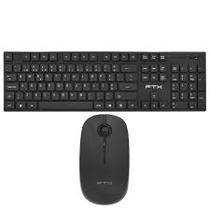 Teclado e Mouse FTX FTXGK600 Wireless/Esp Preto