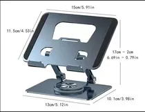 Soporte p/Notebook Metal 360 Giratorio