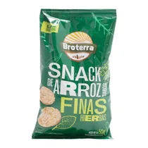 Snack de Arroz Broterra Ervas Finas Pacote 50G