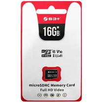 Cartao Microsd de 16GB S3+ S3SDC10U1WA/16GB SDHC CLASS10 - Preto