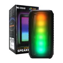 Speaker / Caixa de Som MS-2204BT Light Modes / Bluetooth / USB / FM - Preto