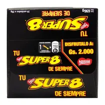 Wafer Coberto com Chocolate Ao Leite Super 8 24X29G Nestlé