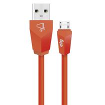 Cabo Elg M510LR - USB/Micro USB - 1 Metro - Injetado Em PVC - Laranja