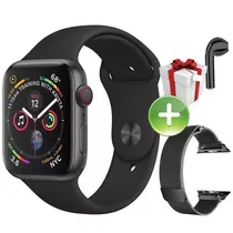 Relógio Smartwatch 2019 Série 4 GPS iPhone e Android 44MM Iwo 9 (+ 2 Brindes)