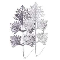 2X1 Ramo Decorativo de Natal com Brilhos 31X16 CM