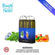 Vap Pod Descartavel Randm Twins 14ML 2 Em 1 / 6000 Puffs - Cool Mint/ Gummy Bear