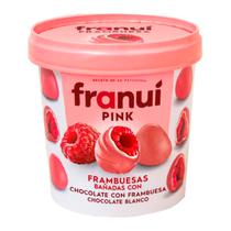 Framboesa Coberta de Chocolate Branco e Mistura de Chocolate Branco com Framboesa Franui Pote 150G