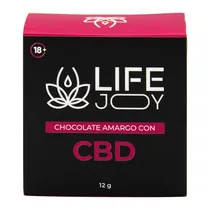 Chocolate Amargo 70% Cacao Creme de Avelã com Cannabis (CBD) Efeito Aliviante 12G Life Joy