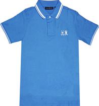 Outlet Camiseta Polo Psycho Bunny B6K925 Masculina - Cool Blue