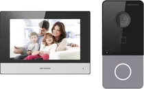 Kit Vídeo Porteiro Eletrônico Hikvision DS-KIS603-P (Caixa Feia)