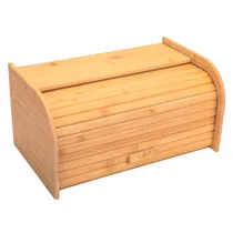 Porta-Pão de Bambu com Tampa de Enrolar