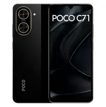 Celular Xiaomi Poco C71 128GB / 4GB Ram / Dual Sim / Tela 6.88 / 32MP - Preto (Global)