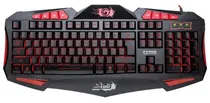 Teclado Marvo Gaming K650 Multimídia Preto (Inglês - com Fio)
