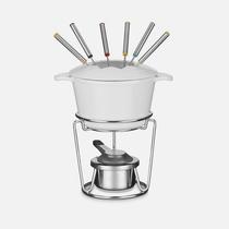 Jogo Fondue Cuisinart FP-115WS Ferro Fundido Branco - 13 Pecas