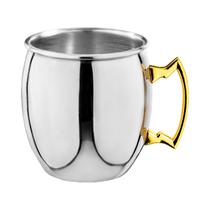 Mini Taza para Tragos Wilmax WL-552204/A 70ML Plata - Dorado