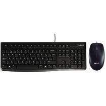 Kit Mouse e Teclado Logitech MK120 - 1000 Dpi - Membrana - Espanhol - Preto