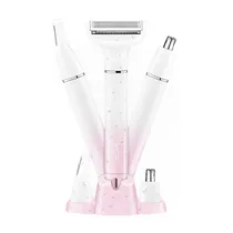 Depiladora VGR V-611 Recarregável 3 Em 1 - Branco/Rosa