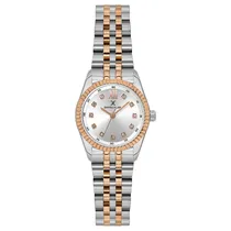 Relogio Analogico Feminino Daniel Klein DK.1.13925-6 Premium Lady / Pulseira de Aço Inoxidável - Prata/Dourado