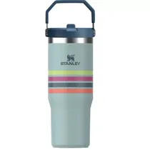 Garrafa Térmica Stanely Flip Straw Tumbler de 887ML - Seafoam Stripe