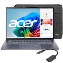 Notebook Acer Swift 14 Ai SF14-11T-X3RZ 14.5" Qualcomm Snapdragon X Elite X 1E-78100 16GB Ram/1024GB SSD - Steel Gray